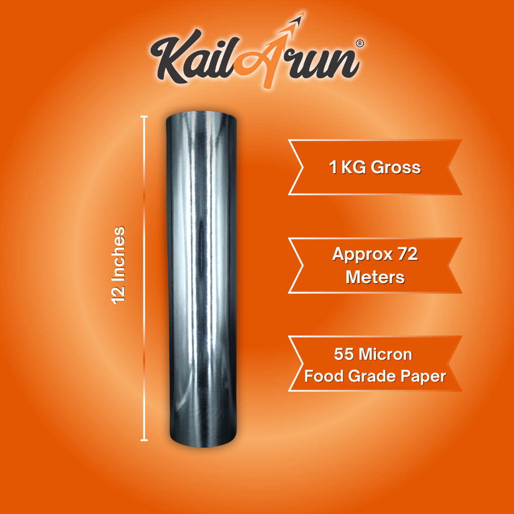 Eco-Friendly Metalized Food Wrap | Food Grade Paper on Inner Side & Aluminum on The Outer Side (Copy) - KailArun