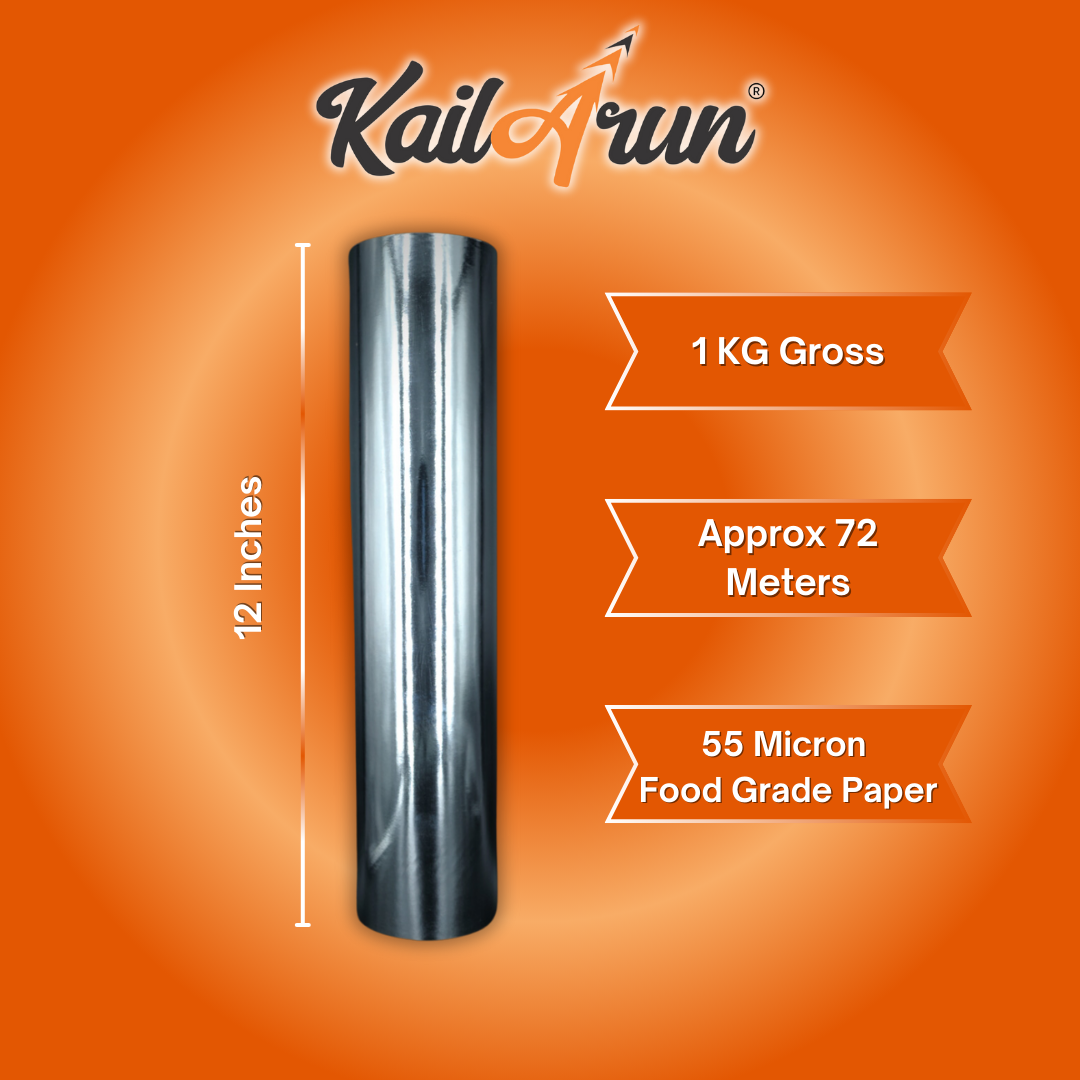 Eco-Friendly Metalized Food Wrap | Food Grade Paper on Inner Side & Aluminum on The Outer Side (Copy) - KailArun