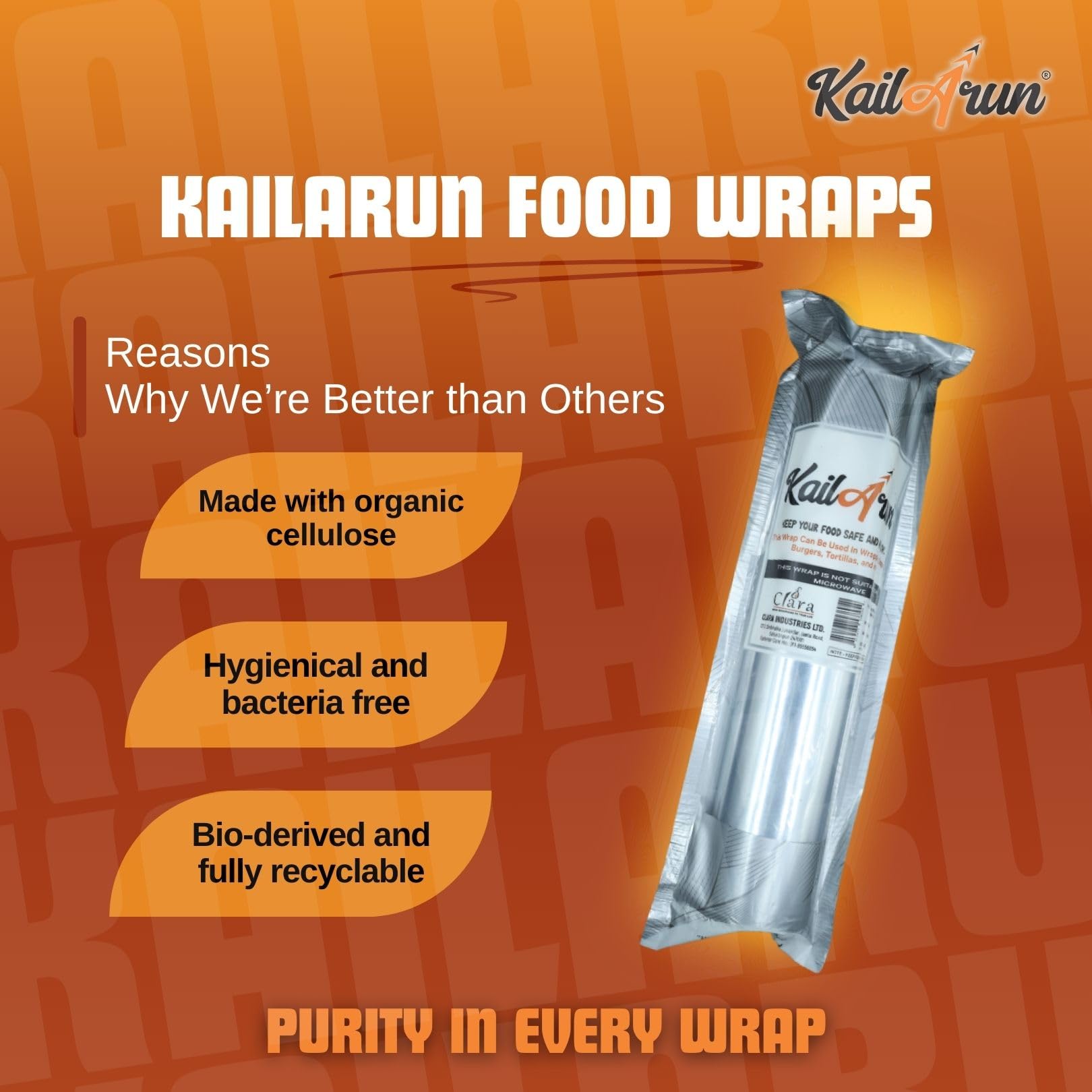 Eco-Friendly Metalized Food Wrap | Food Grade Paper on Inner Side & Aluminum on The Outer Side (Copy) - KailArun