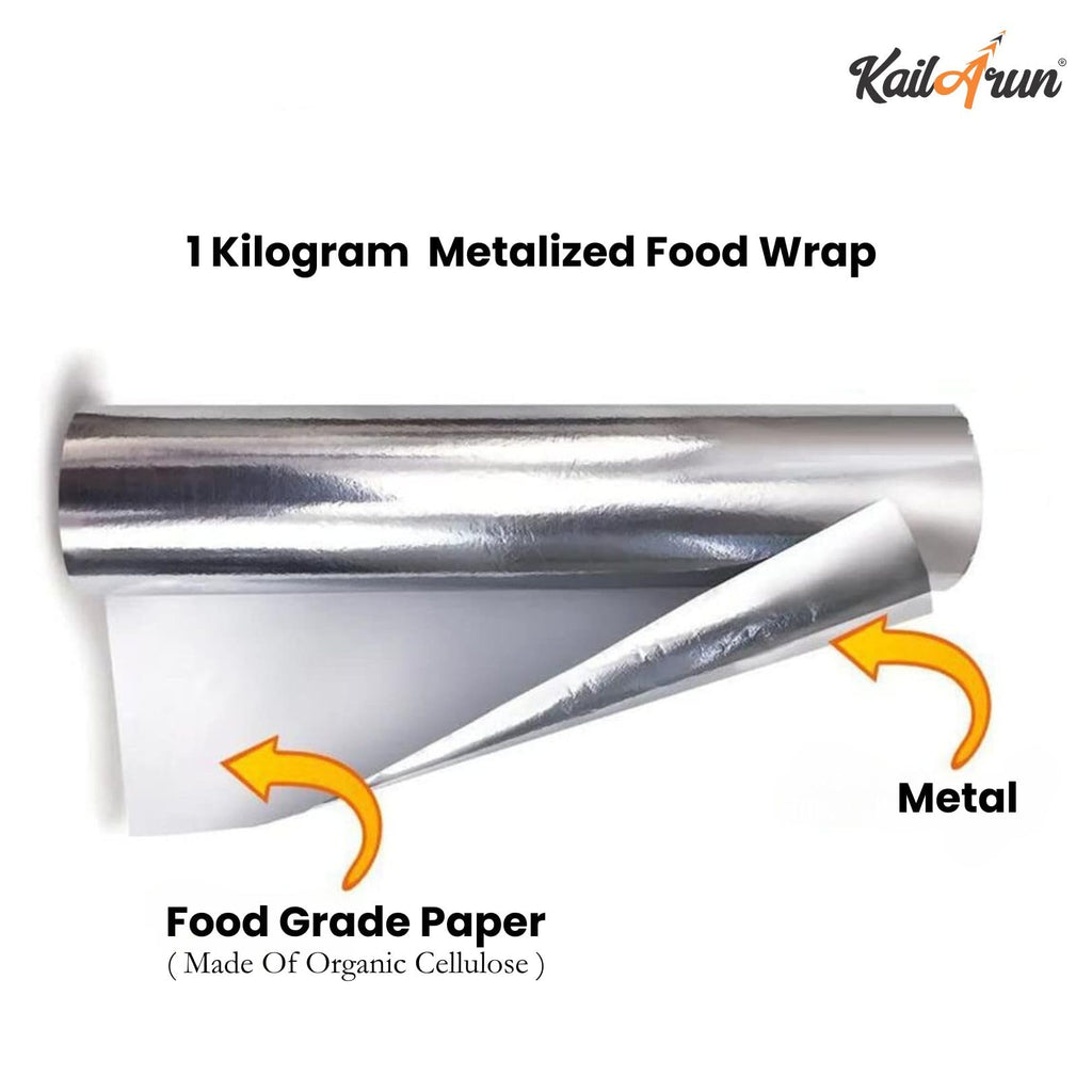 Eco-Friendly Metalized Food Wrap | Food Grade Paper on Inner Side & Aluminum on The Outer Side (Copy) - KailArun